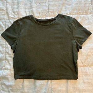 Wild Fable Army Green Crop Top